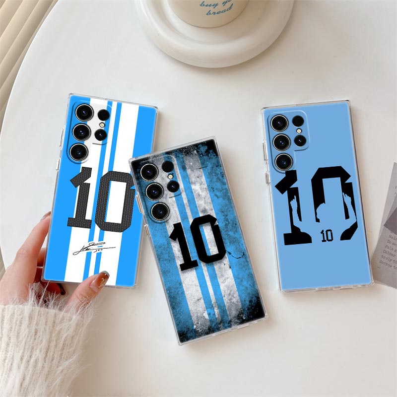 Samsung Galaxy S24 - غطاء شفاف رائع بتصميم كرة القدم