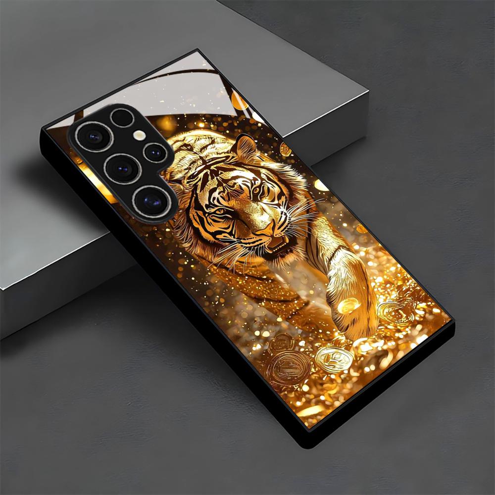 جراب هاتف زجاجي بنمط النمر لها - مراجعة Samsung Galaxy S24 وسعره