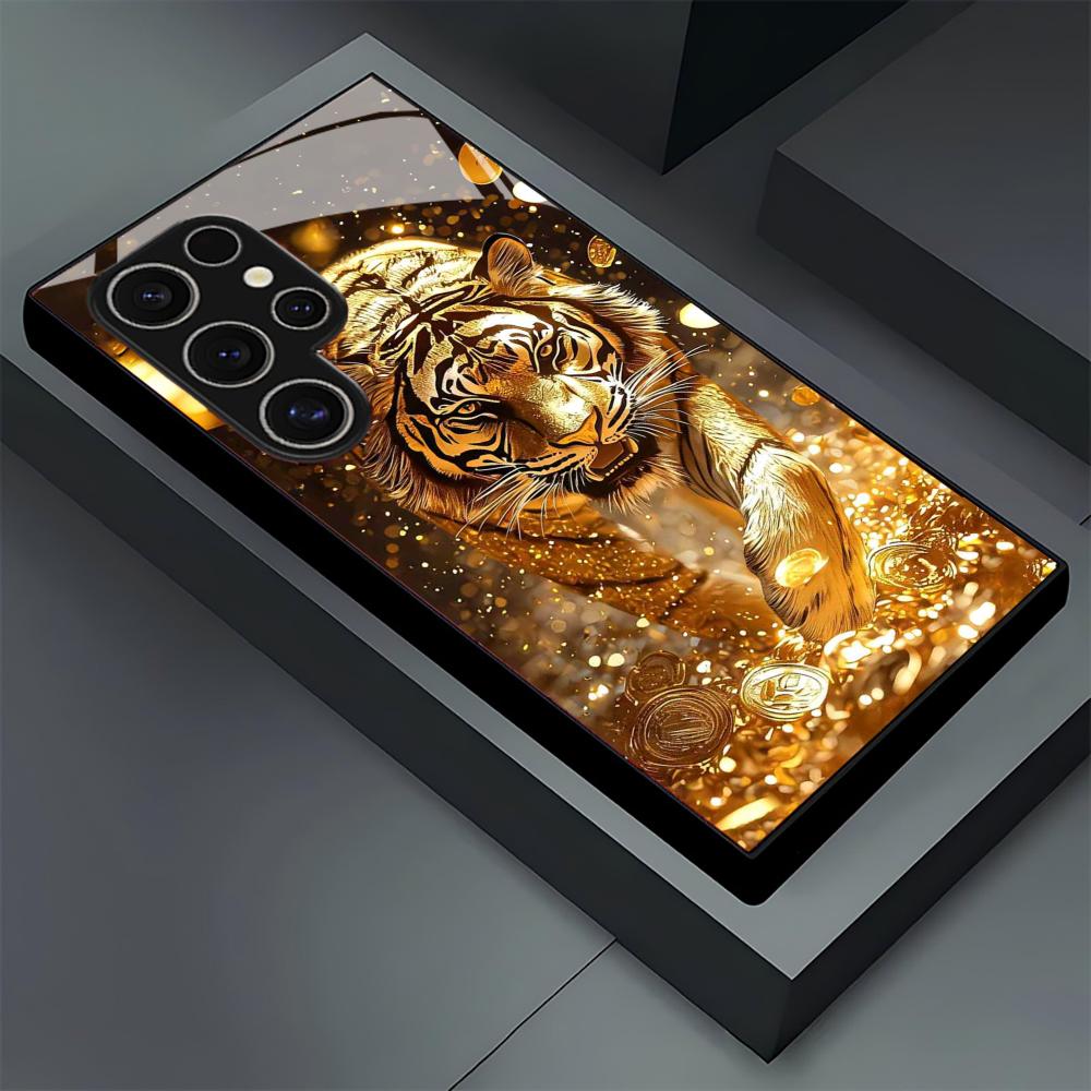 جراب هاتف زجاجي بنمط النمر لها - مراجعة Samsung Galaxy S24 وسعره